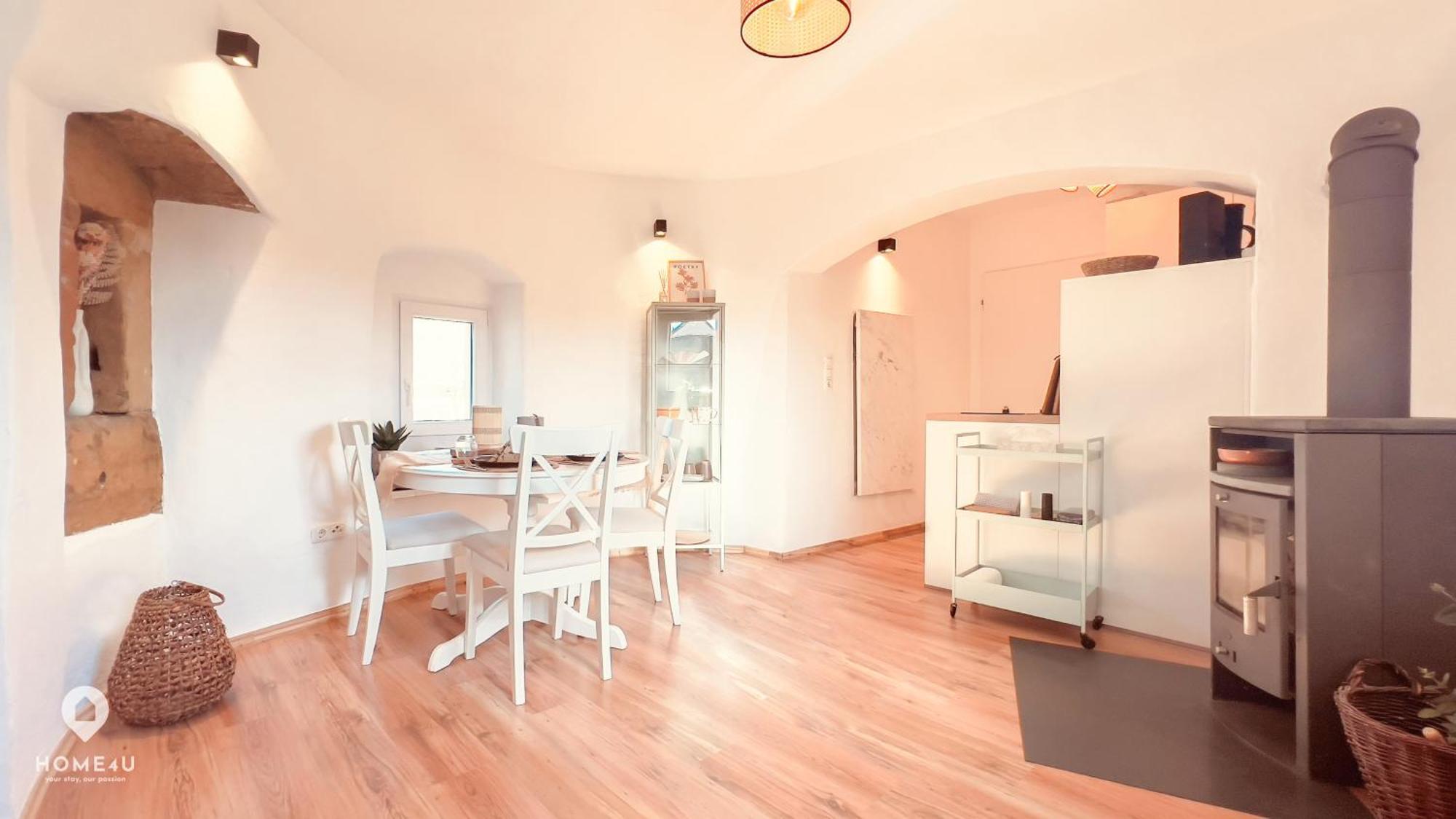 Zentrales Turm-Apt Mit Terrasse Amberg Extérieur photo